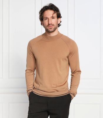 Sweter męski na wiosnę BOSS BLACK ze sklepu: Gomez Fashion Store w kategorii: Swetry męskie - zdjęcie 874714-BD9-10338_BB231M000265260