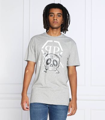 T-shirt męski na wiosnę Philipp Plein ze sklepu: Gomez Fashion Store w kategorii: T-shirty męskie - zdjęcie 874714-BD9-10338_PN225M000003051