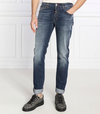 Jeansy męskie wiosenne Philipp Plein ze sklepu: Gomez Fashion Store w kategorii: Jeansy męskie - zdjęcie 874714-BD9-10338_PN225M000039062