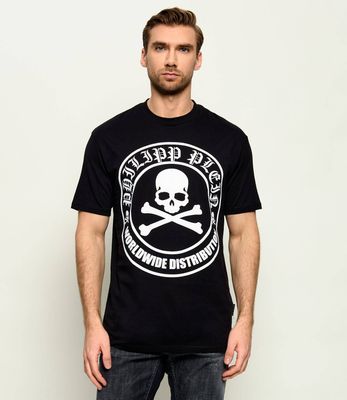 T-shirt męski Philipp Plein ze sklepu: Gomez Fashion Store w kategorii: T-shirty męskie - zdjęcie 874714-BD9-10338_PN225M000062201
