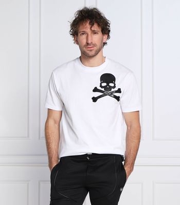T-shirt męski Philipp Plein ze sklepu: Gomez Fashion Store w kategorii: T-shirty męskie - zdjęcie 874714-BD9-10338_PN225M000065001