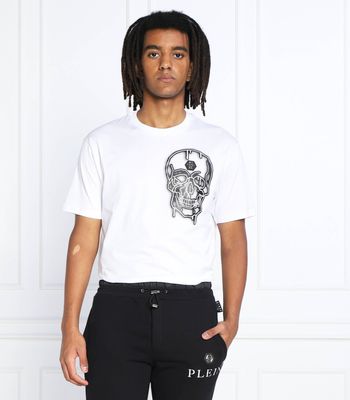 T-shirt męski na wiosnę Philipp Plein ze sklepu: Gomez Fashion Store w kategorii: T-shirty męskie - zdjęcie 874714-BD9-10338_PN225M000067001