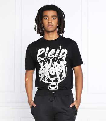 Plein Sport - T-shirt męski ze sklepu: Gomez Fashion Store w kategorii: T-shirty męskie - zdjęcie 874714-BD9-10338_PS225M000011029
