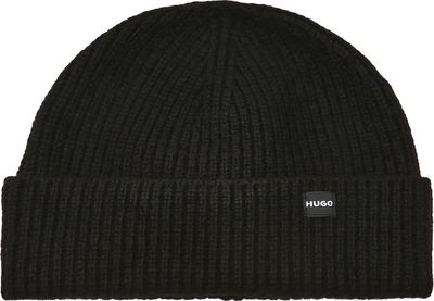 Czapka zimowa damska HUGO ze sklepu: Gomez Fashion Store w kategorii: Czapki zimowe damskie - zdjęcie 874714-BD9-10338_BU231W000063001