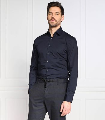 Koszula męska casual z klasycznym kołnierzykiem Calvin Klein ze sklepu: Gomez Fashion Store w kategorii: Koszule męskie - zdjęcie 874714-BD9-10338_CK231M000003B31