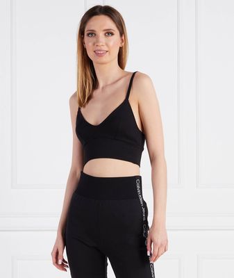 Bluzka damska casual Calvin Klein Jeans ze sklepu: Gomez Fashion Store w kategorii: Bluzki damskie - zdjęcie 874714-BD9-10338_CJ231W000036A81