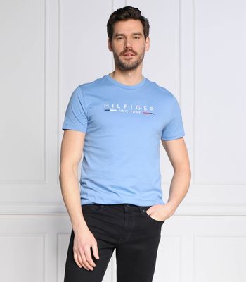 T-shirt męski na wiosnę Tommy Hilfiger ze sklepu: Gomez Fashion Store w kategorii: T-shirty męskie - zdjęcie 874714-BD9-10338_TH231M000070729