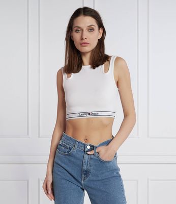 Bluzka damska na lato casualowa Tommy Jeans ze sklepu: Gomez Fashion Store w kategorii: Bluzki damskie - zdjęcie 874714-BD9-10338_TM231W000027D90