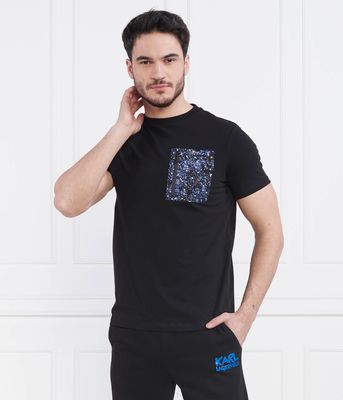 T-shirt męski na wiosnę Karl Lagerfeld ze sklepu: Gomez Fashion Store w kategorii: T-shirty męskie - zdjęcie 874714-BD9-10338_KL231M000064990