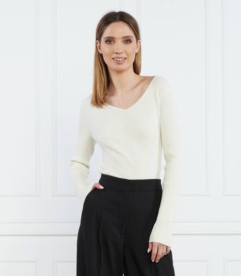Sweter damski na wiosnę Joop! ze sklepu: Gomez Fashion Store w kategorii: Swetry damskie - zdjęcie 874714-BD9-10338_JO231W000005108