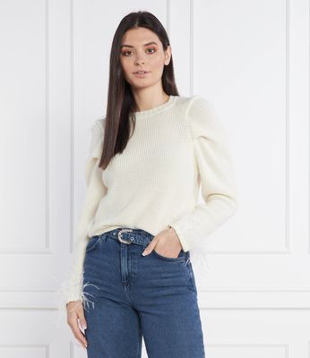 Sweter damski zimowy casual Liu Jo ze sklepu: Gomez Fashion Store w kategorii: Swetry damskie - zdjęcie 874714-BD9-10338_LC225W000388O51