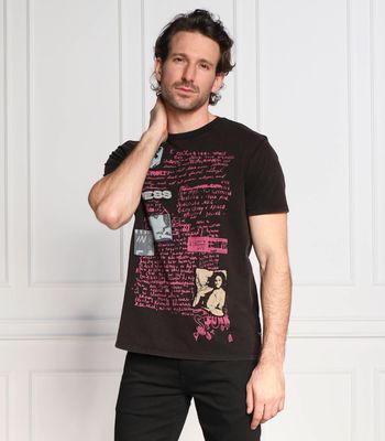 T-shirt męski na wiosnę Guess ze sklepu: Gomez Fashion Store w kategorii: T-shirty męskie - zdjęcie 874714-BD9-10338_GJ231M000040487