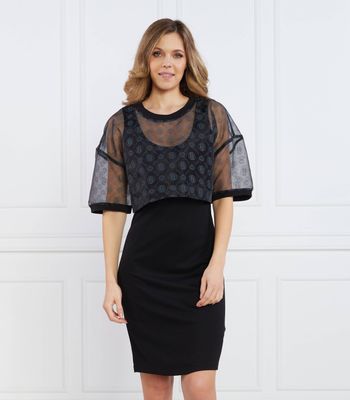 Liu Jo Sport - Sukienka prosta ze sklepu: Gomez Fashion Store w kategorii: Sukienki - zdjęcie 874714-BD9-10338_LS231W000035222