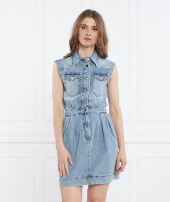 Sukienka na wiosnę koszulowa Liu Jo ze sklepu: Gomez Fashion Store w kategorii: Sukienki - zdjęcie 874714-BD9-10338_LJ232W000007P80