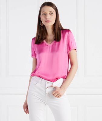 Bluzka damska wiosenna Liu Jo ze sklepu: Gomez Fashion Store w kategorii: Bluzki damskie - zdjęcie 874714-BD9-10338_LJ232W000080O91