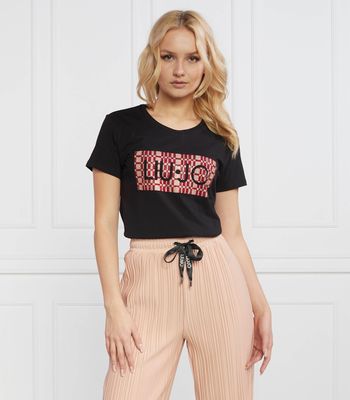 Bluzka damska w stylu młodzieżowym na wiosnę Liu Jo ze sklepu: Gomez Fashion Store w kategorii: Bluzki damskie - zdjęcie 874714-BD9-10338_LJ232W000129P40
