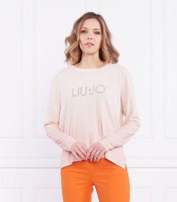 Sweter damski casualowy Liu Jo ze sklepu: Gomez Fashion Store w kategorii: Swetry damskie - zdjęcie 874714-BD9-10338_LJ232W000139P43