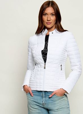 Kurtka damska na wiosnę Guess ze sklepu: Gomez Fashion Store w kategorii: Kurtki damskie - zdjęcie 874714-BD9-10338_GJ231W000016F11