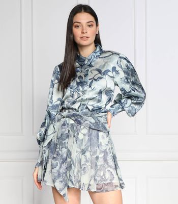 Koszula damska casual wiosenna Guess ze sklepu: Gomez Fashion Store w kategorii: Koszule damskie - zdjęcie 874714-BD9-10338_GJ231W000039M46
