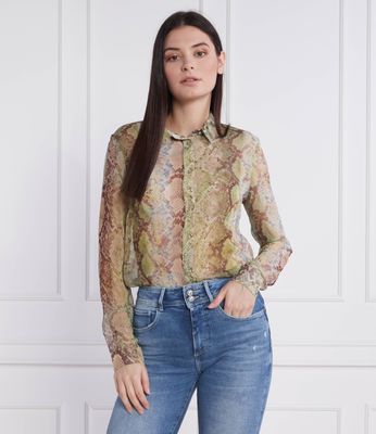 Koszula damska jesienna Guess ze sklepu: Gomez Fashion Store w kategorii: Koszule damskie - zdjęcie 874714-BD9-10338_GJ231W000041M47