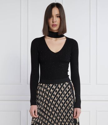 Sweter damski na zimę Guess ze sklepu: Gomez Fashion Store w kategorii: Swetry damskie - zdjęcie 874714-BD9-10338_GJ231W000087487