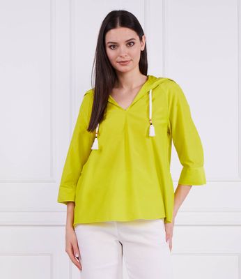 Bluzka damska jesienna casual Marc Cain ze sklepu: Gomez Fashion Store w kategorii: Bluzki damskie - zdjęcie 874714-BD9-10338_CR231W000091428