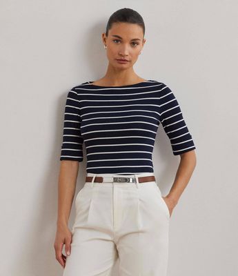 Bluzka damska casual LAUREN RALPH LAUREN ze sklepu: Gomez Fashion Store w kategorii: Bluzki damskie - zdjęcie 874714-BD9-10338_RL231W000018LT5