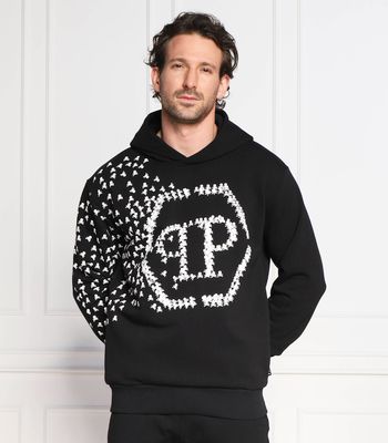 Bluza męska wiosenna Philipp Plein ze sklepu: Gomez Fashion Store w kategorii: Bluzy męskie - zdjęcie 874714-BD9-10338_PN231M000030002