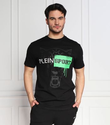 T-shirt męski na wiosnę Plein Sport ze sklepu: Gomez Fashion Store w kategorii: T-shirty męskie - zdjęcie 874714-BD9-10338_PS231M000024033