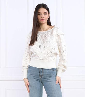 Sweter damski na zimę Twinset ze sklepu: Gomez Fashion Store w kategorii: Swetry damskie - zdjęcie 874714-BD9-10338_TS231W000002912