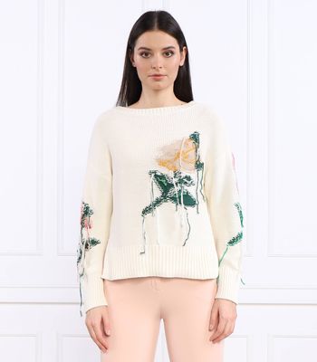 Twinset - Sweter damski ze sklepu: Gomez Fashion Store w kategorii: Swetry damskie - zdjęcie 874714-BD9-10338_TS231W000010299