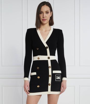 Sukienka casualowa Elisabetta Franchi ze sklepu: Gomez Fashion Store w kategorii: Sukienki - zdjęcie 874714-BD9-10338_EF231W000021585