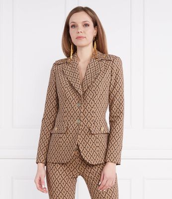 Marynarka wiosenny Elisabetta Franchi ze sklepu: Gomez Fashion Store w kategorii: Marynarki damskie - zdjęcie 874714-BD9-10338_EF231W000029582