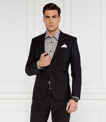 Marynarka męska elegancka BOSS BLACK ze sklepu: Gomez Fashion Store w kategorii: Marynarki męskie - zdjęcie 874714-BD9-10338_BB225M000414001
