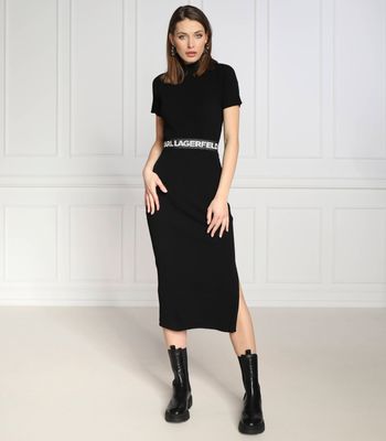 Sukienka na wiosnę Karl Lagerfeld ze sklepu: Gomez Fashion Store w kategorii: Sukienki - zdjęcie 874714-BD9-10338_KL231W000187666