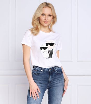 Karl Lagerfeld - Bluzka damska młodzieżowa ze sklepu: Gomez Fashion Store w kategorii: Bluzki damskie - zdjęcie 874714-BD9-10338_KL231W000210100