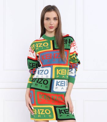 Sweter damski zimowy Kenzo ze sklepu: Gomez Fashion Store w kategorii: Swetry damskie - zdjęcie 874714-BD9-10338_KE232W000007098