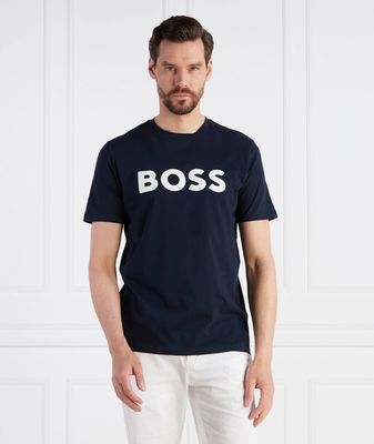 T-shirt męski na wiosnę BOSS ORANGE ze sklepu: Gomez Fashion Store w kategorii: T-shirty męskie - zdjęcie 874714-BD9-10338_BO232M000005405