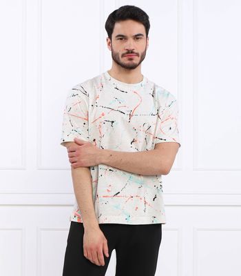 T-shirt męski na wiosnę BOSS ORANGE ze sklepu: Gomez Fashion Store w kategorii: T-shirty męskie - zdjęcie 874714-BD9-10338_BO232M000061071