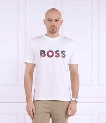 T-shirt męski na wiosnę BOSS ORANGE ze sklepu: Gomez Fashion Store w kategorii: T-shirty męskie - zdjęcie 874714-BD9-10338_BO232M000078100