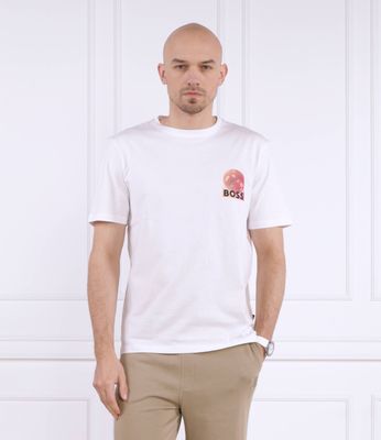 T-shirt męski wiosenny BOSS ORANGE ze sklepu: Gomez Fashion Store w kategorii: T-shirty męskie - zdjęcie 874714-BD9-10338_BO232M000079100