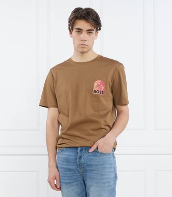 T-shirt męski młodzieżowy BOSS ORANGE ze sklepu: Gomez Fashion Store w kategorii: T-shirty męskie - zdjęcie 874714-BD9-10338_BO232M000079280