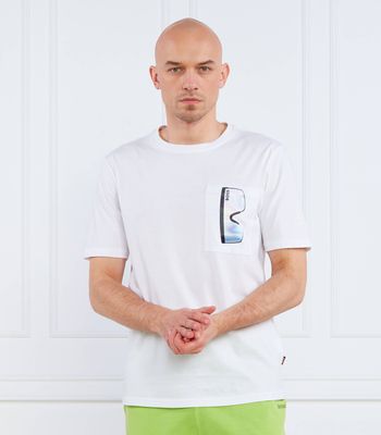 BOSS ORANGE - T-shirt męski ze sklepu: Gomez Fashion Store w kategorii: T-shirty męskie - zdjęcie 874714-BD9-10338_BO232M000082101