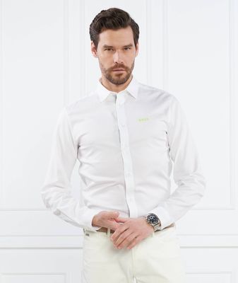 Koszula męska z klasycznym kołnierzykiem BOSS GREEN ze sklepu: Gomez Fashion Store w kategorii: Koszule męskie - zdjęcie 874714-BD9-10338_BG232M000012100