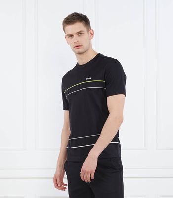 BOSS GREEN - T-shirt męski wiosenny ze sklepu: Gomez Fashion Store w kategorii: T-shirty męskie - zdjęcie 874714-BD9-10338_BG232M000052001