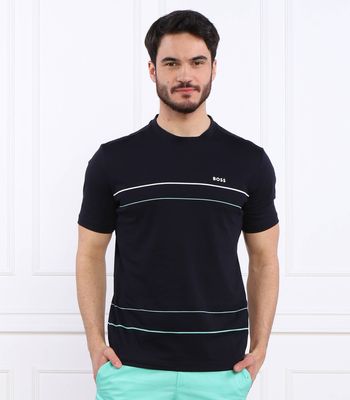 T-shirt męski casualowy BOSS GREEN ze sklepu: Gomez Fashion Store w kategorii: T-shirty męskie - zdjęcie 874714-BD9-10338_BG232M000052402