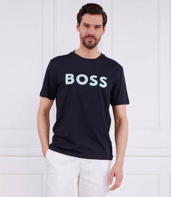T-shirt męski wiosenny BOSS GREEN ze sklepu: Gomez Fashion Store w kategorii: T-shirty męskie - zdjęcie 874714-BD9-10338_BG232M000058402