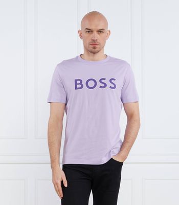 T-shirt męski w stylu młodzieżowym BOSS GREEN ze sklepu: Gomez Fashion Store w kategorii: T-shirty męskie - zdjęcie 874714-BD9-10338_BG232M000058534