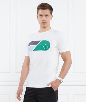 T-shirt męski na wiosnę BOSS GREEN ze sklepu: Gomez Fashion Store w kategorii: T-shirty męskie - zdjęcie 874714-BD9-10338_BG232M000060100