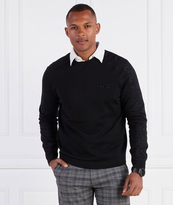 Sweter męski BOSS GREEN ze sklepu: Gomez Fashion Store w kategorii: Swetry męskie - zdjęcie 874714-BD9-10338_BG232M000089001